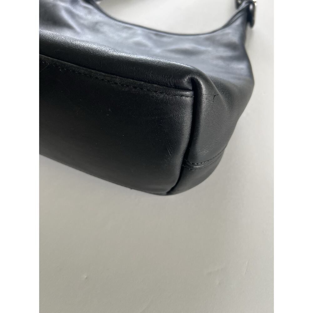 COACH Vintage Legacy Hobo 9058 Black Leather Shoulder Bag Silver Nickel USA Y2K - Picture 14 of 15